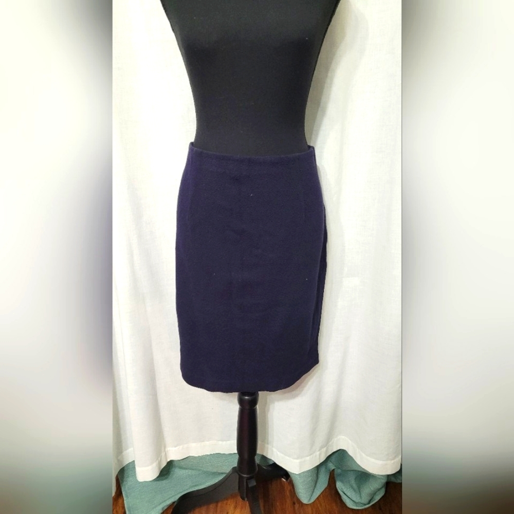 Dark Blue Pencil Skirt